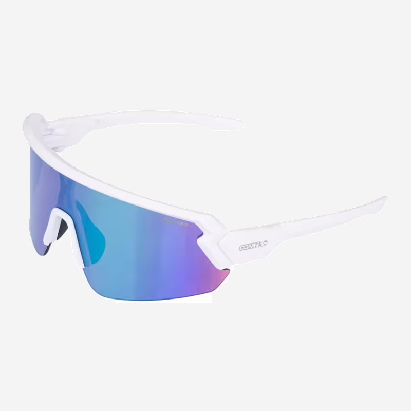 CONTEC Brille Rush Revo matt polar white/cypher green